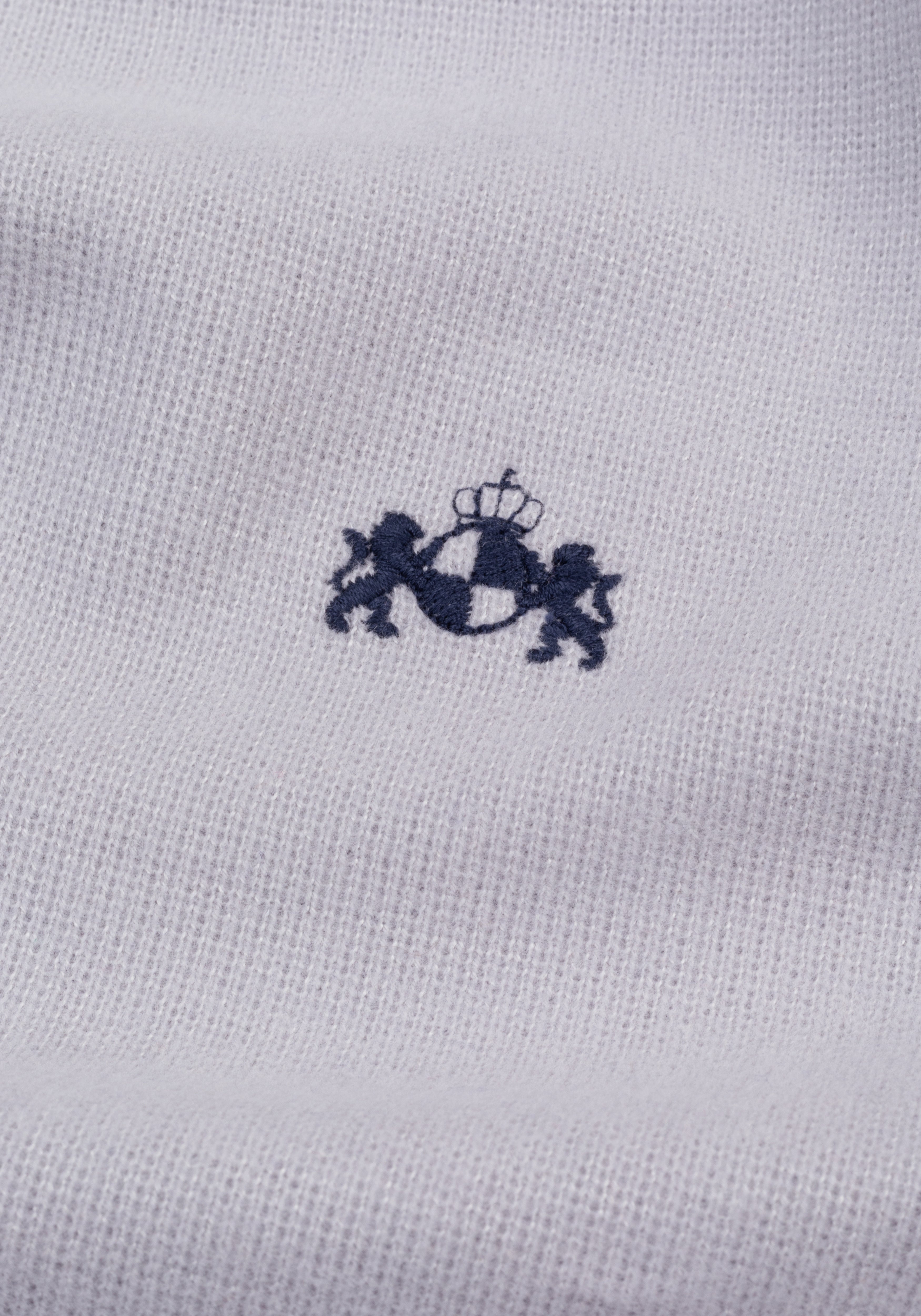 Pale Silver Cotton Sweatshirt