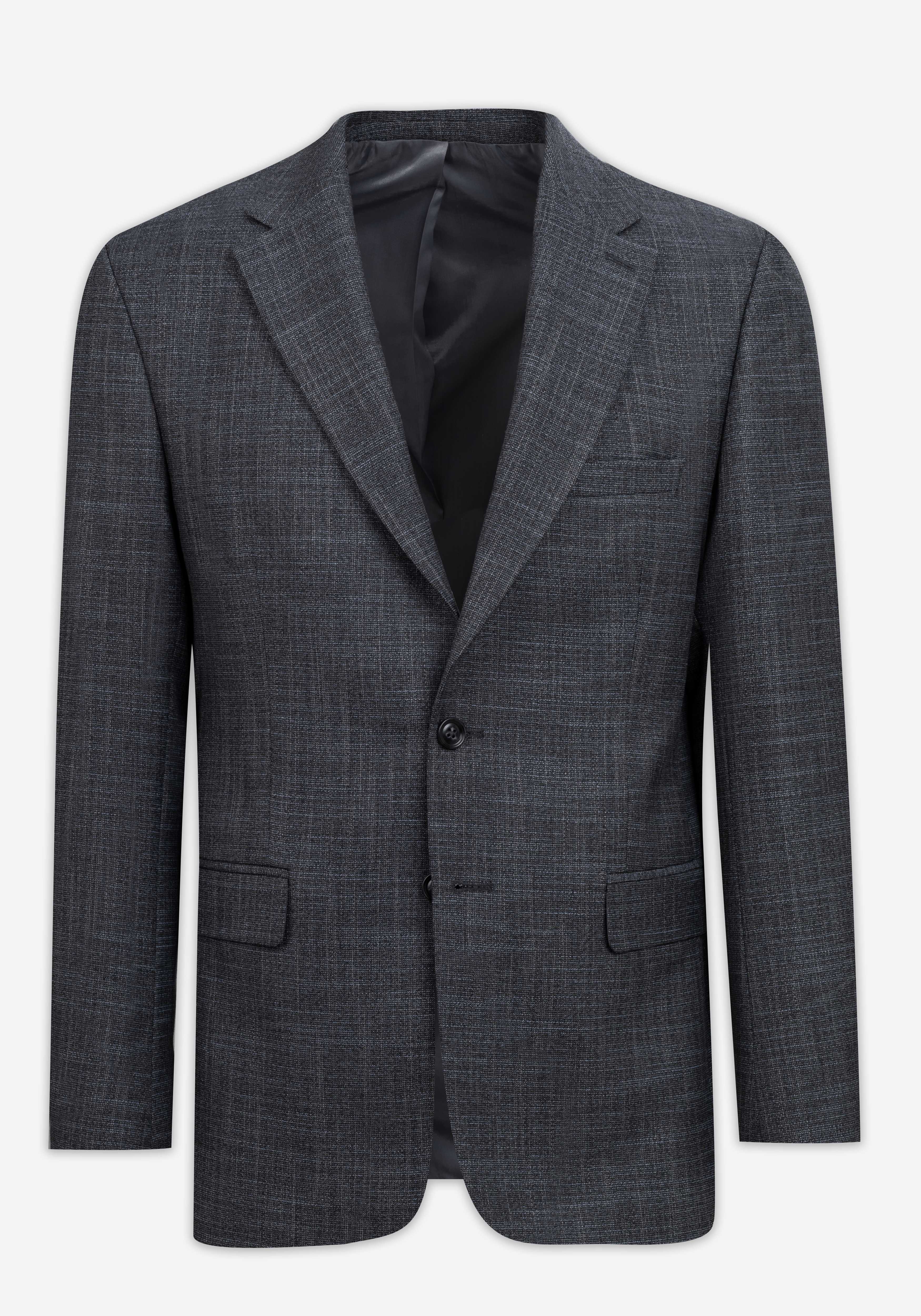 Contemporary Fit Jet Grey MÃ©lange Blazer