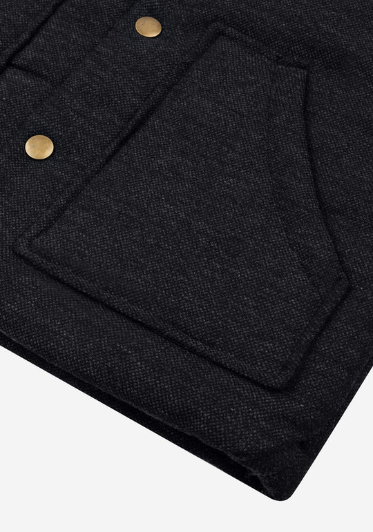 Fog Black Down Vest