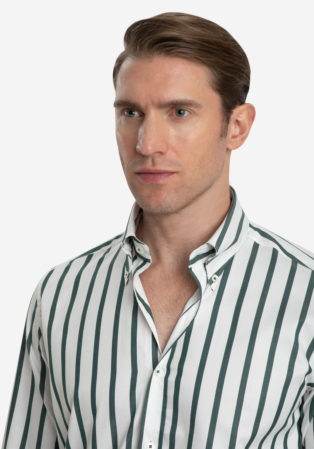 Ivy Green Stripe Signature Twill Shirt
