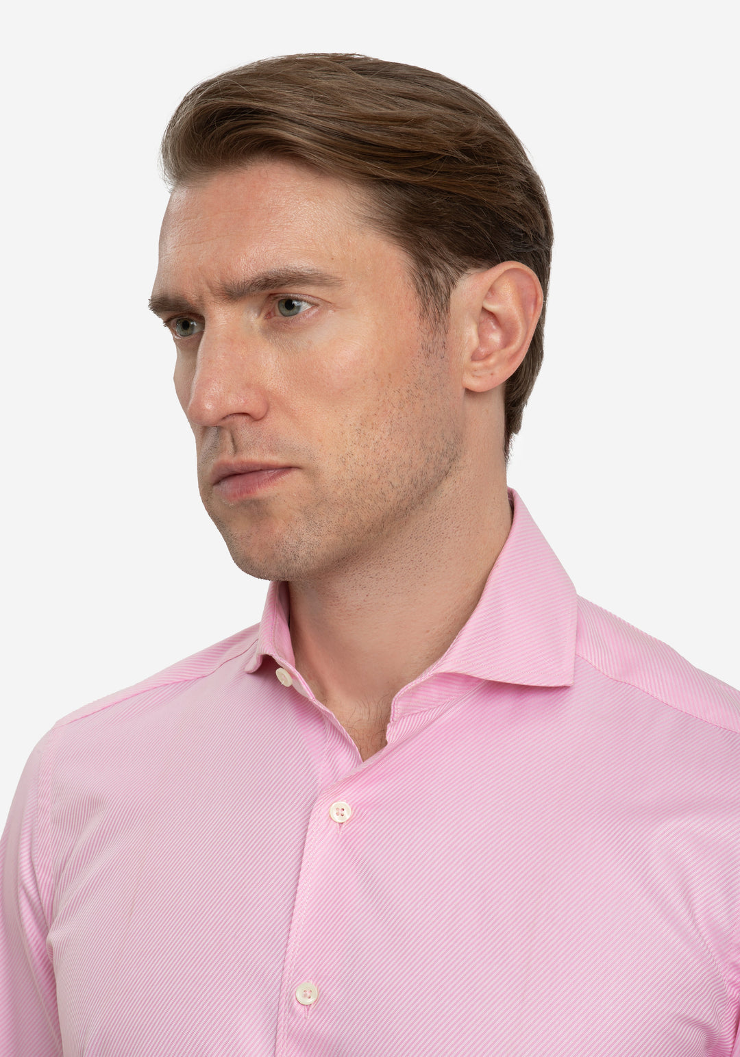 Bloom Pink Stripe Signature Twill Shirt