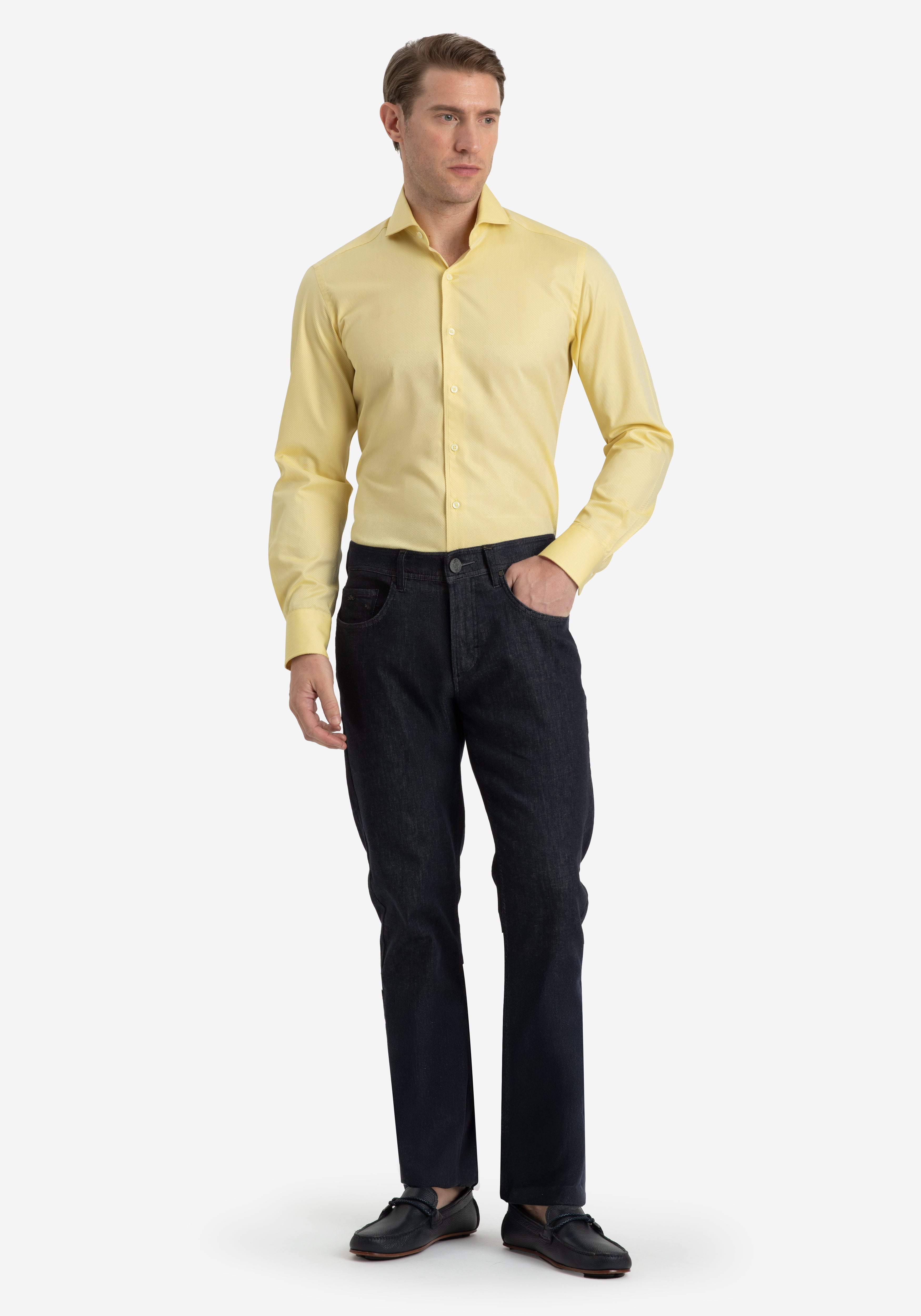 Sunbeam Yellow Stripe Signature Twill Shirt