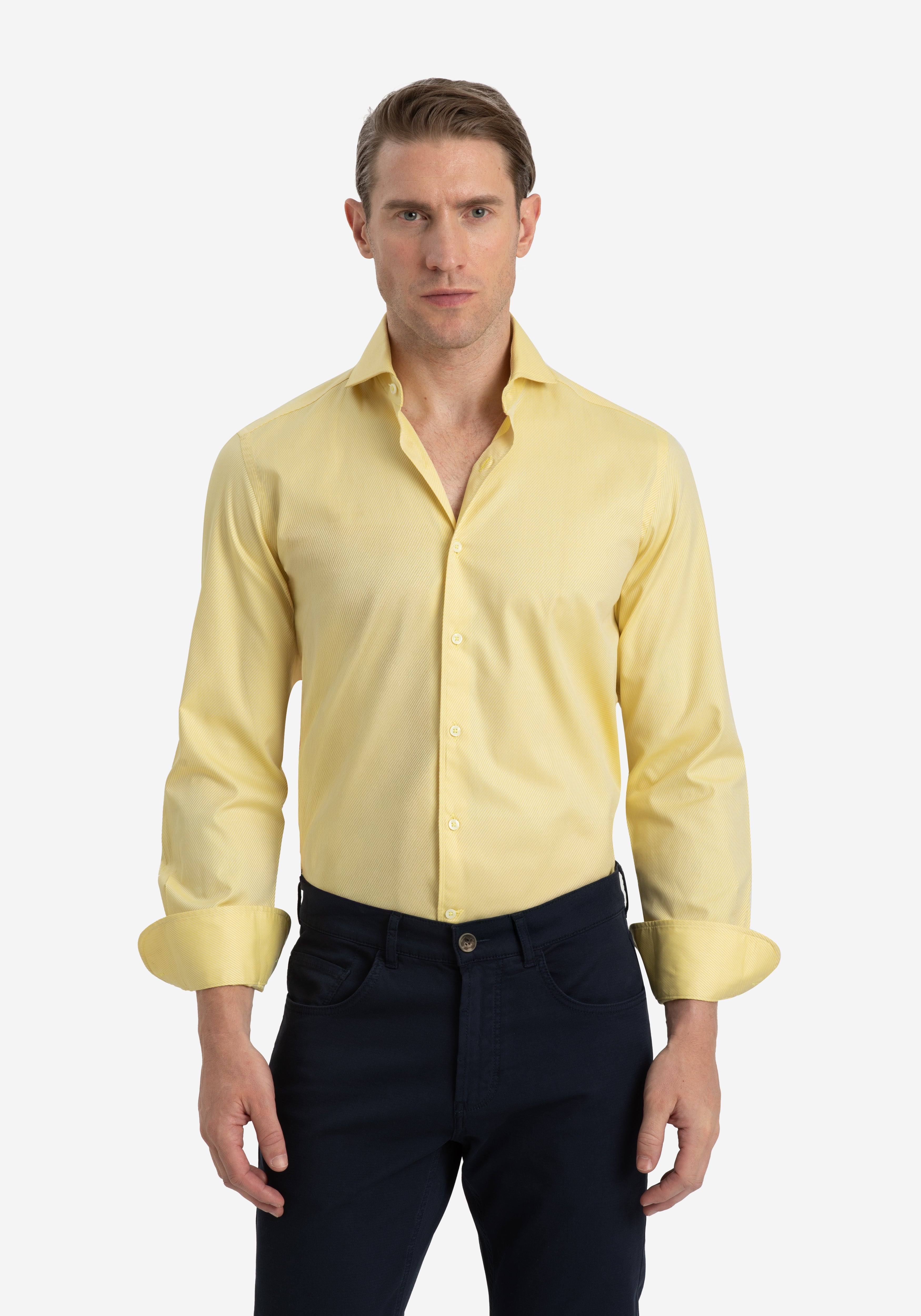 Sunbeam Yellow Stripe Signature Twill Shirt