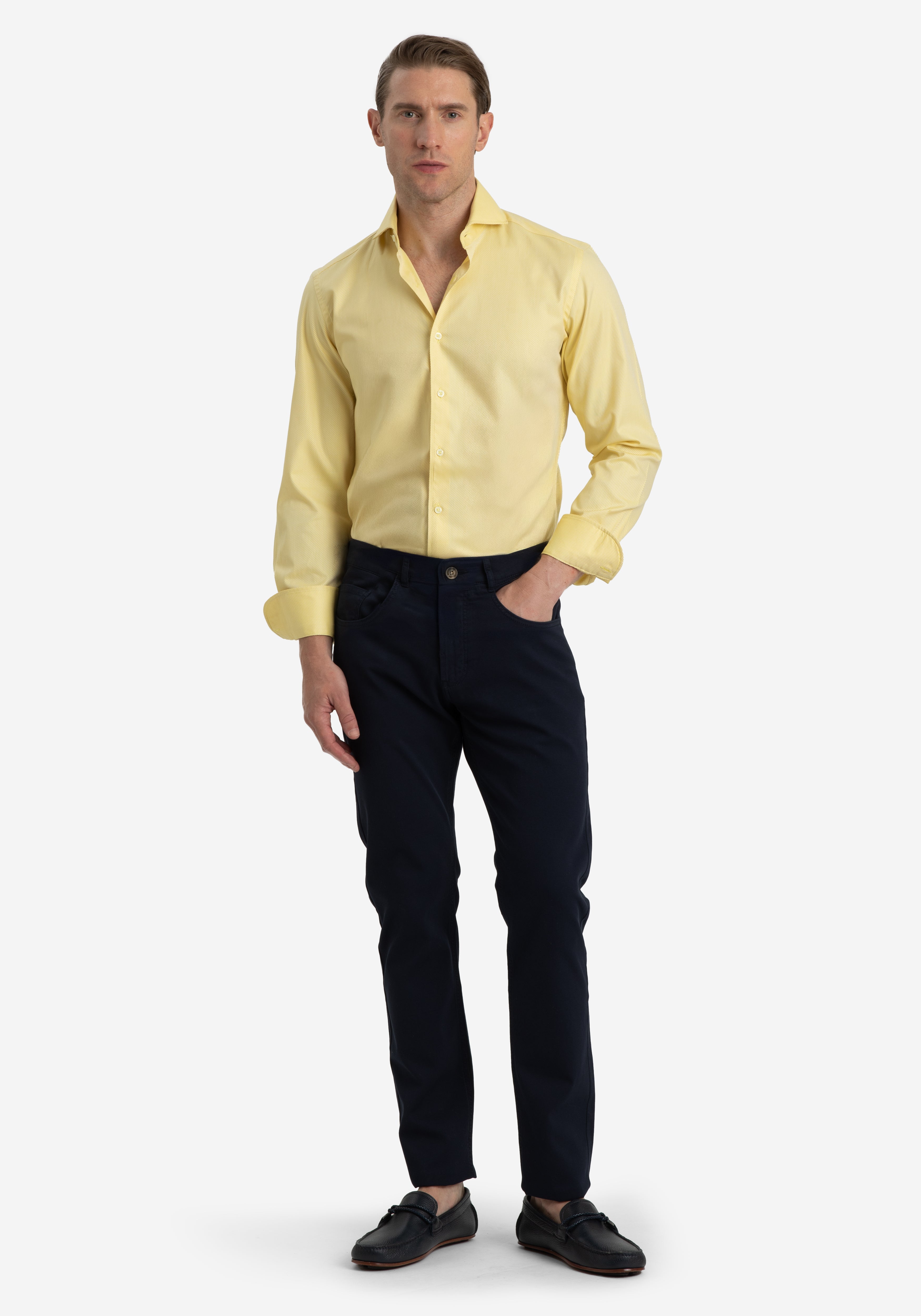 Sunbeam Yellow Stripe Signature Twill Shirt