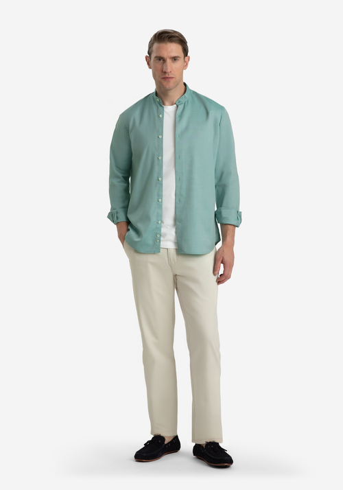 Arctic Green Washed Oxford Shirt