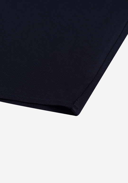 Noir Navy Knitted 4-Way Stretch Shirt