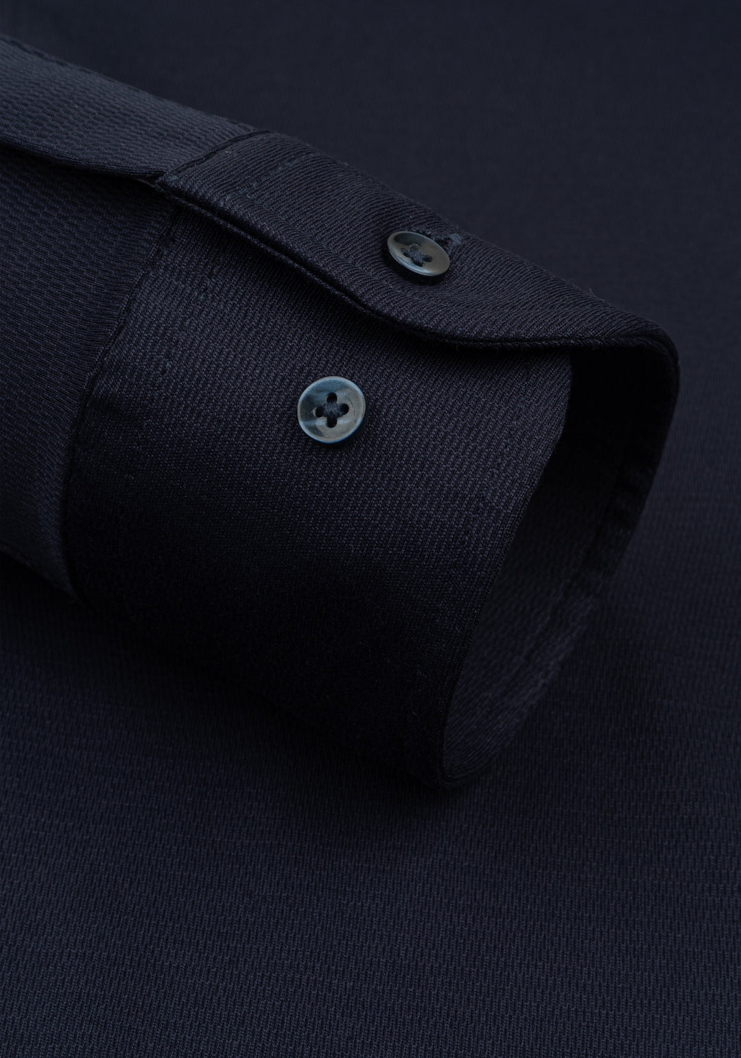 Noir Navy Knitted 4-Way Stretch Shirt