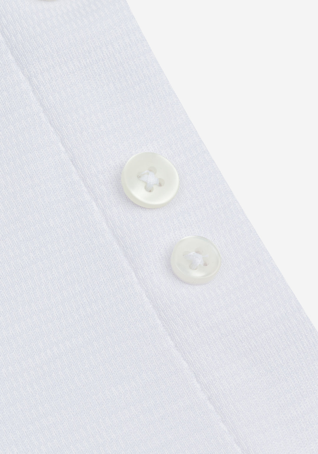 Pure White Knitted 4-Way Stretch Shirt