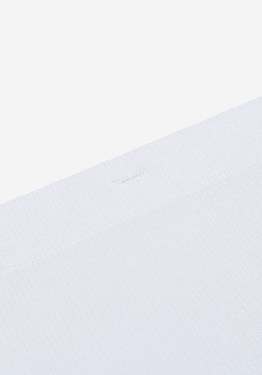 Pure White Knitted 4-Way Stretch Shirt