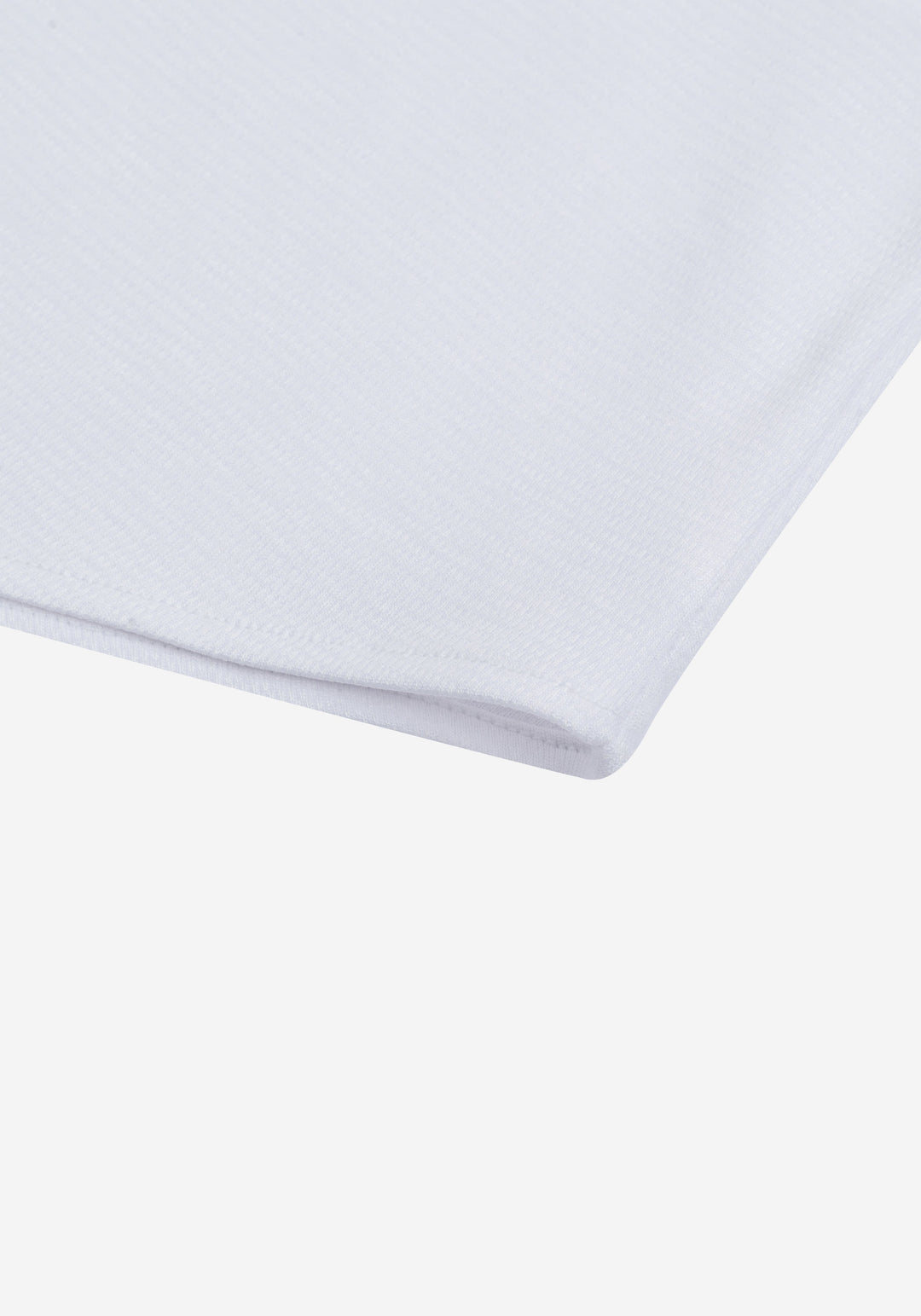 Pure White Knitted 4-Way Stretch Shirt
