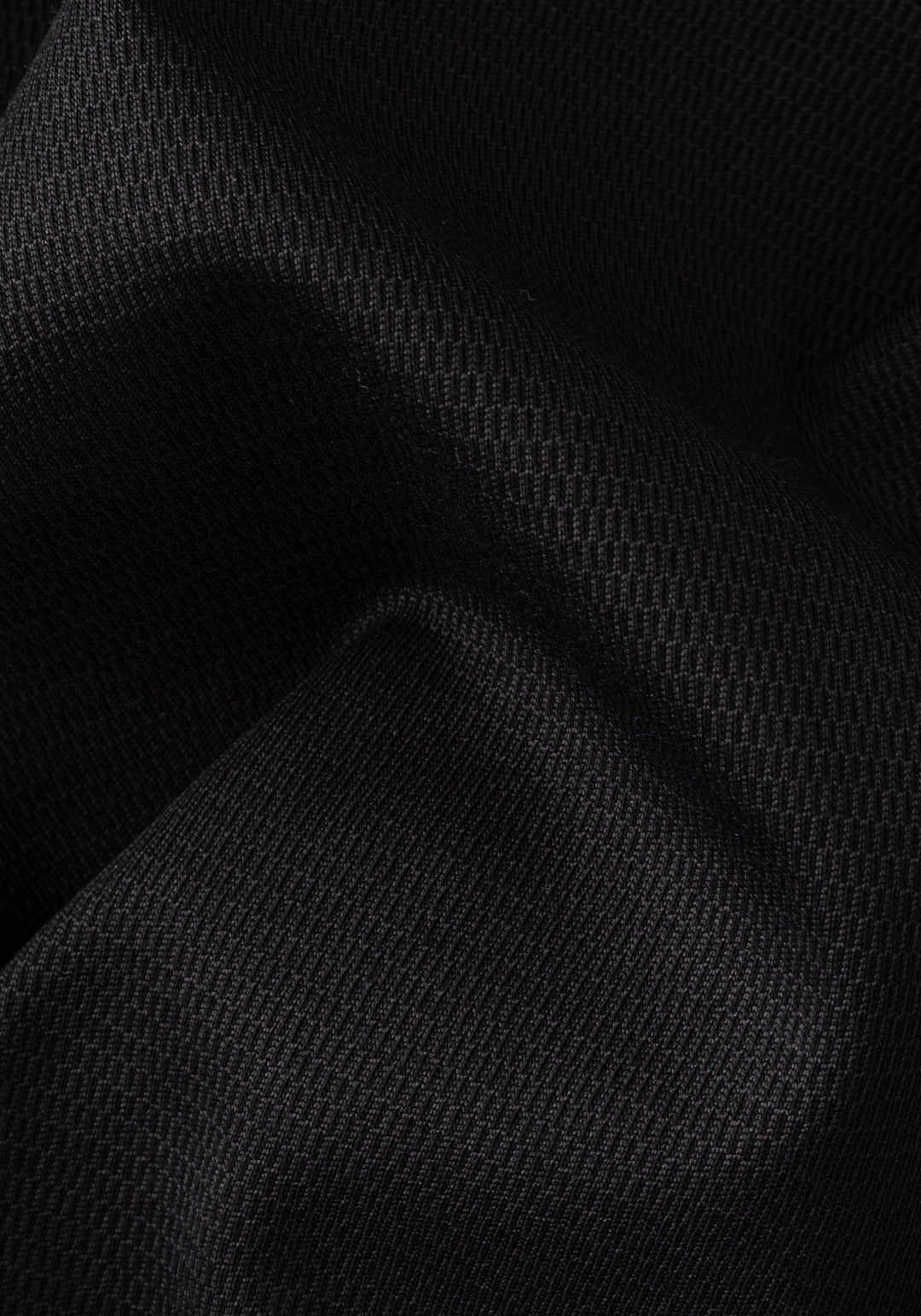 Ink Black Knitted 4-Way Stretch Shirt