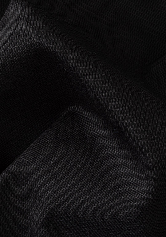 Ink Black Knitted 4-Way Stretch Shirt