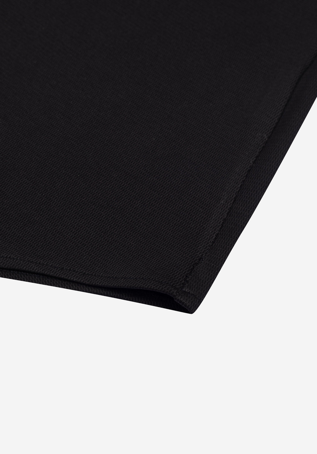 Ink Black Knitted 4-Way Stretch Shirt
