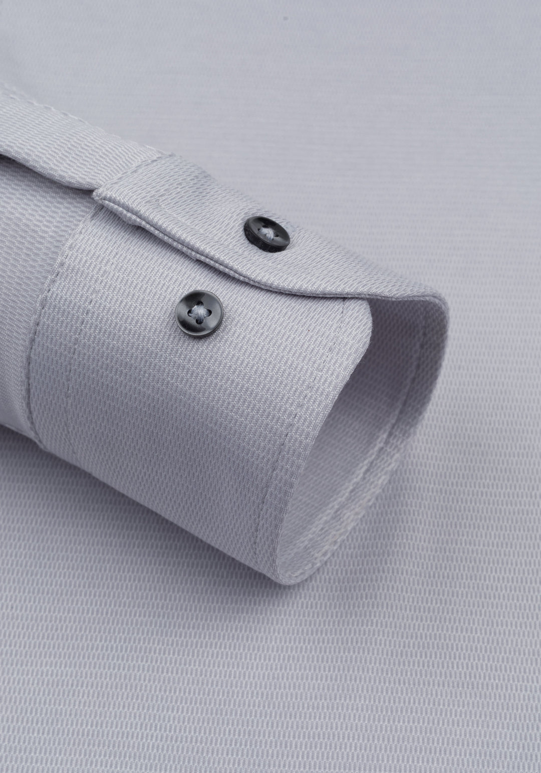 Lunar Grey Knitted 4-Way Stretch Shirt