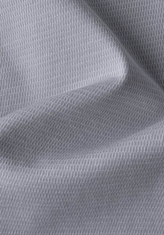 Lunar Grey Knitted 4-Way Stretch Shirt