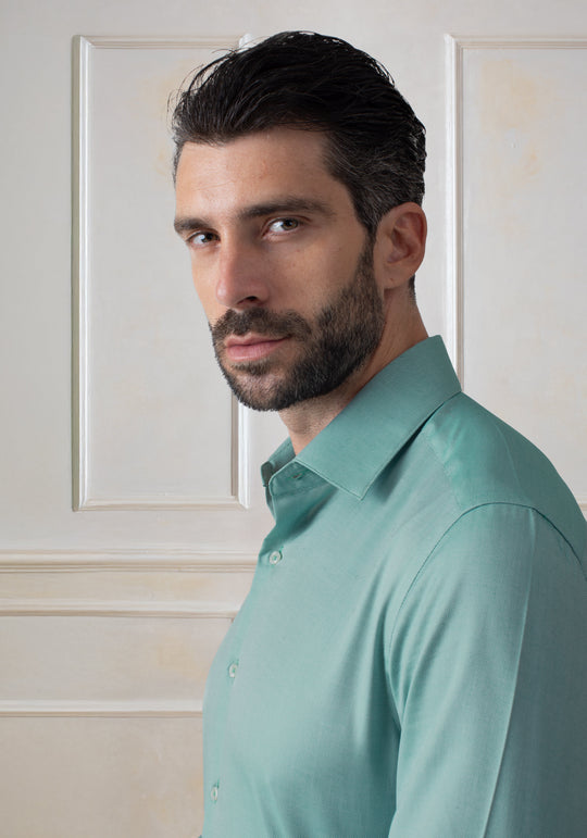 Azure Green Oxford Shirt