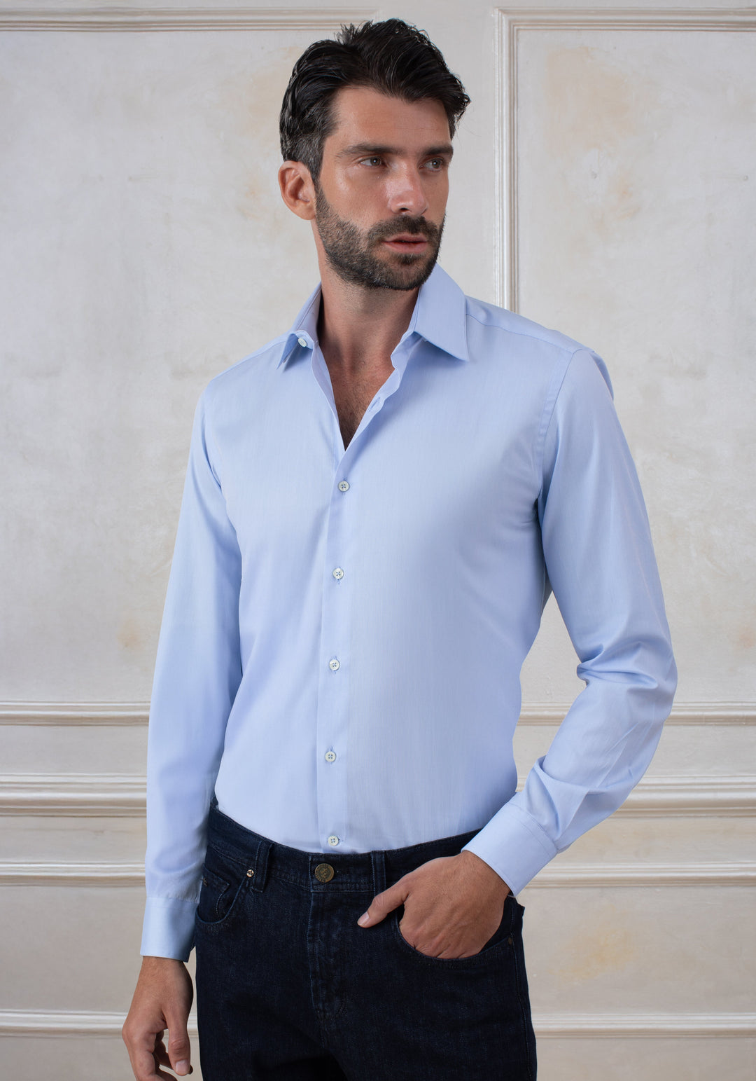 Celeste Blue Oxford Shirt