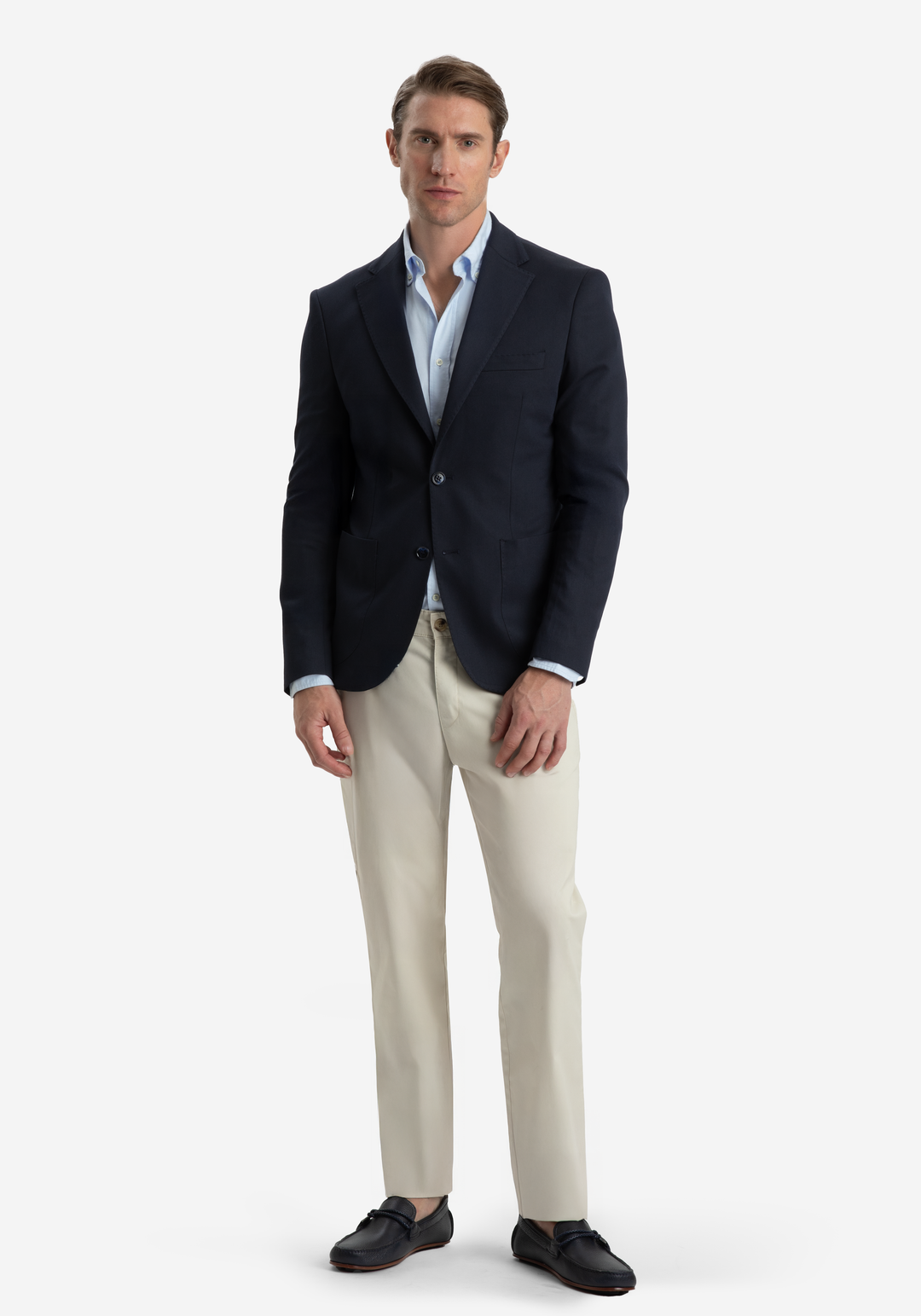Contemporary Fit Admiral Blue Ravello Blazer