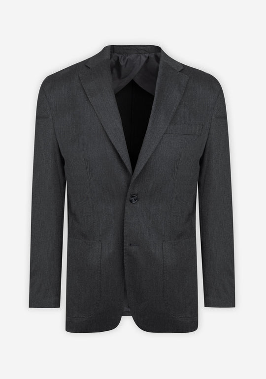 Contemporary Fit Coal Grey Ravello Blazer