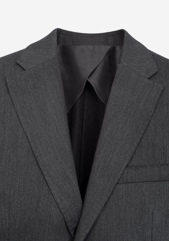 Contemporary Fit Coal Grey Ravello Blazer