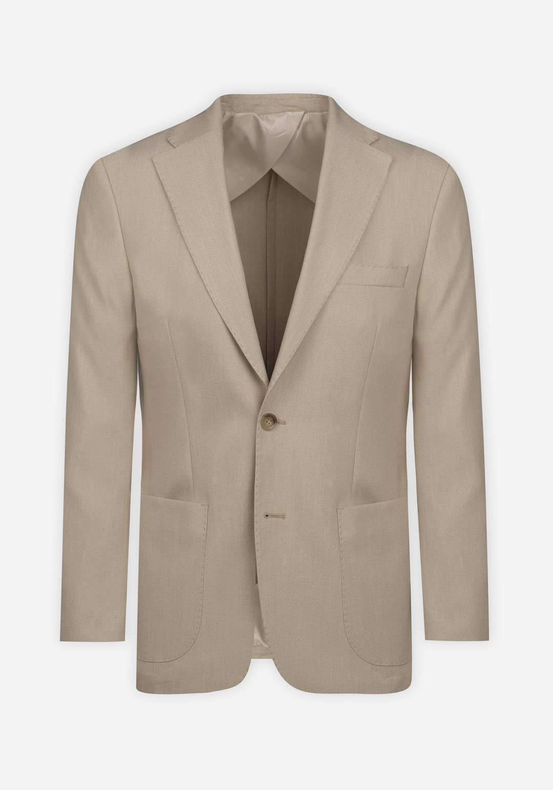 Contemporary Fit Velour Beige Ravello Blazer