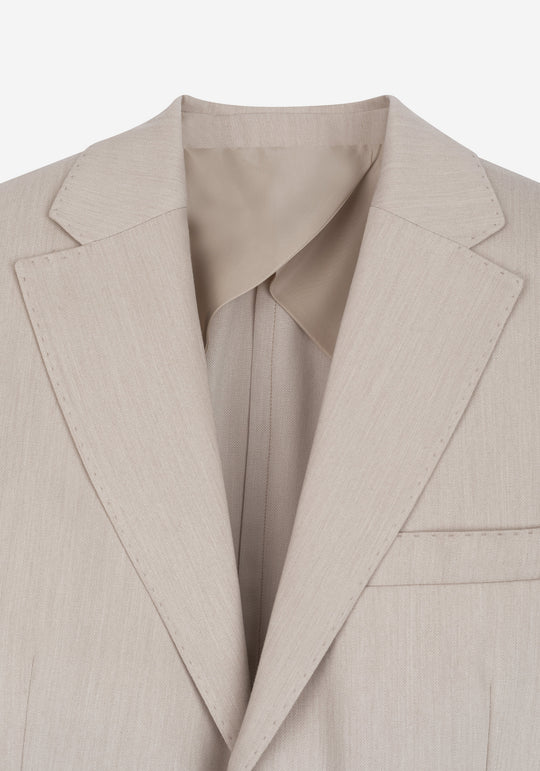 Contemporary Fit Breeze Beige Ravello Blazer