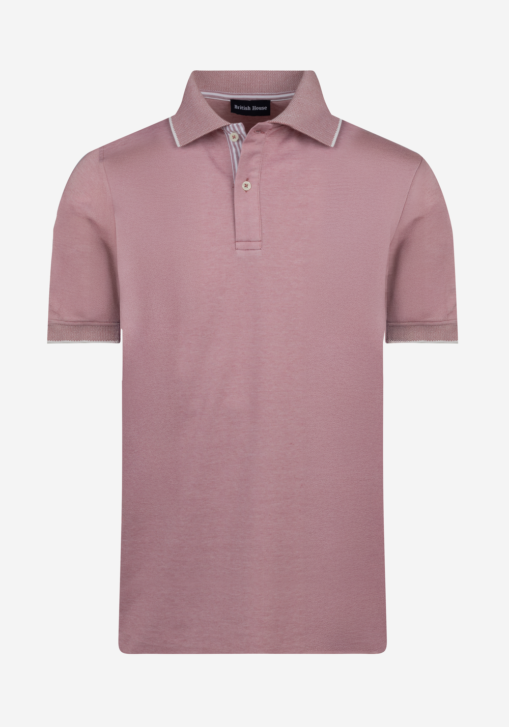 Muted Rose Cotton Polo Shirt