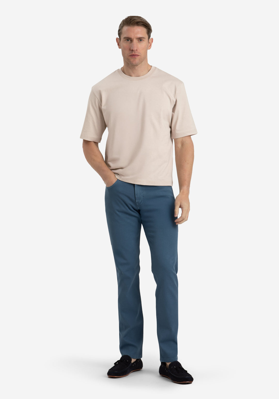 Pale Beige Over-Sized T-Shirt