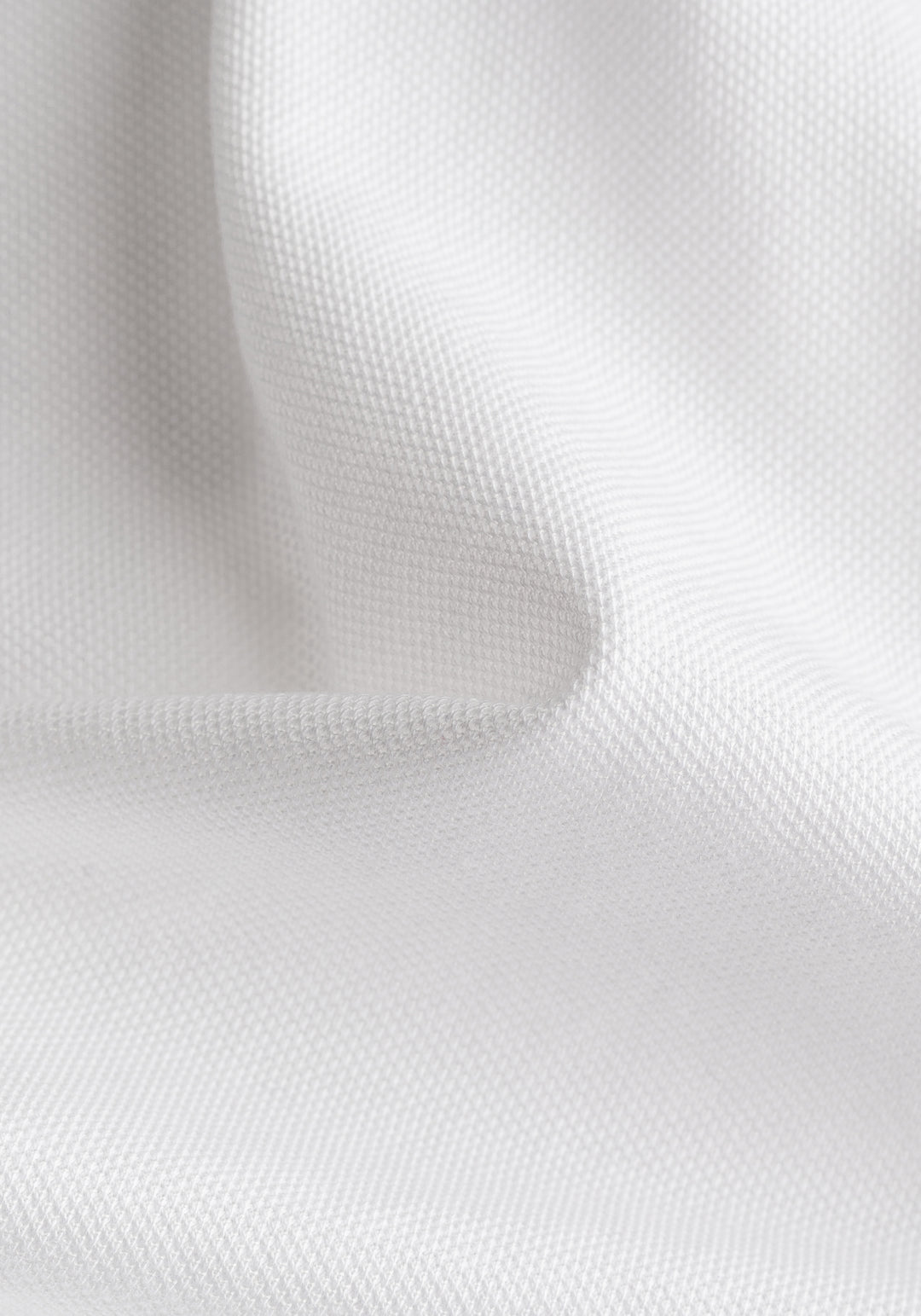 Crisp White Cotton Polo Shirt
