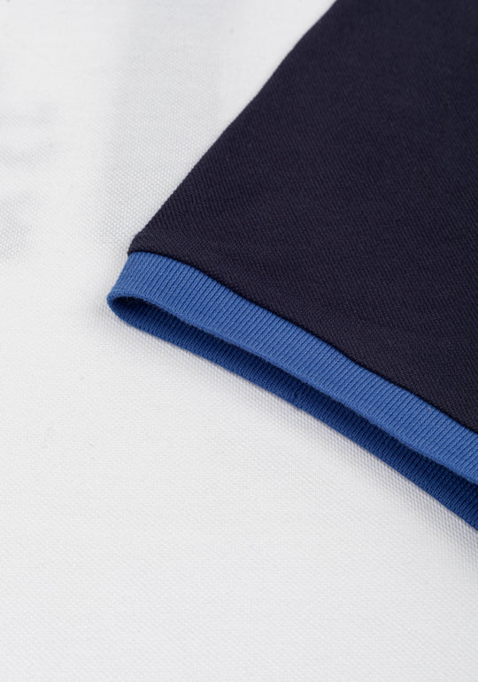 Crisp White Cotton Polo Shirt