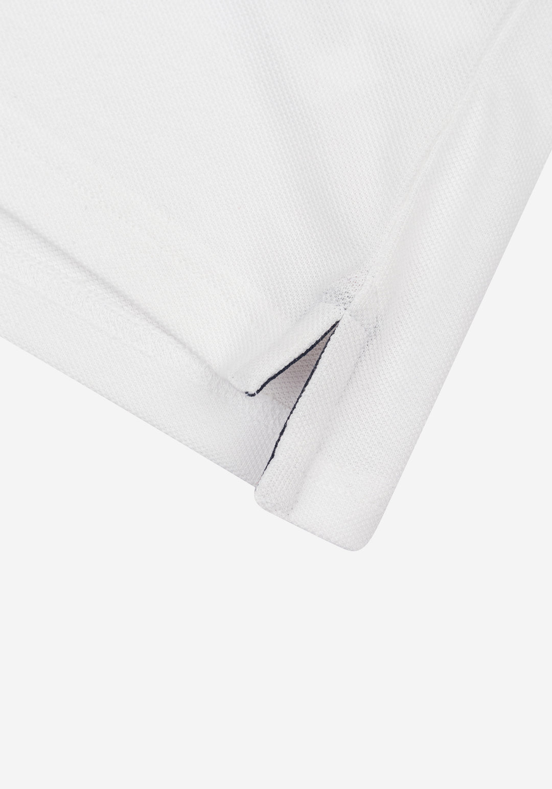 Crisp White Cotton Polo Shirt