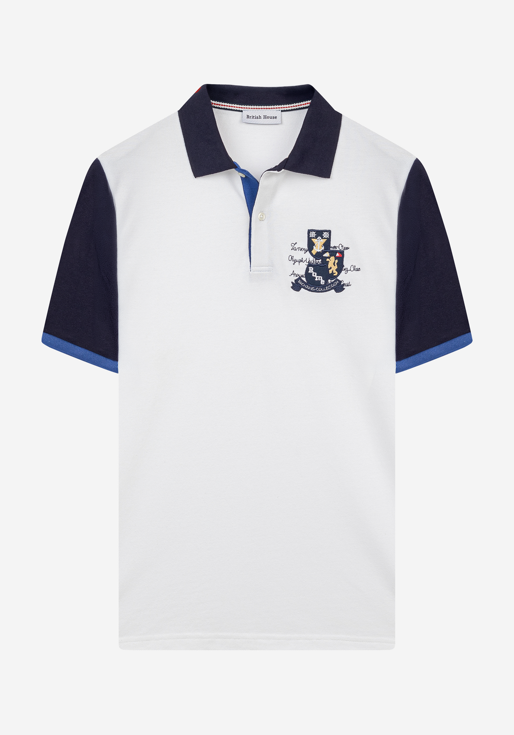 Crisp White Cotton Polo Shirt