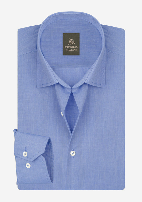Clear Blue Poplin Shirt