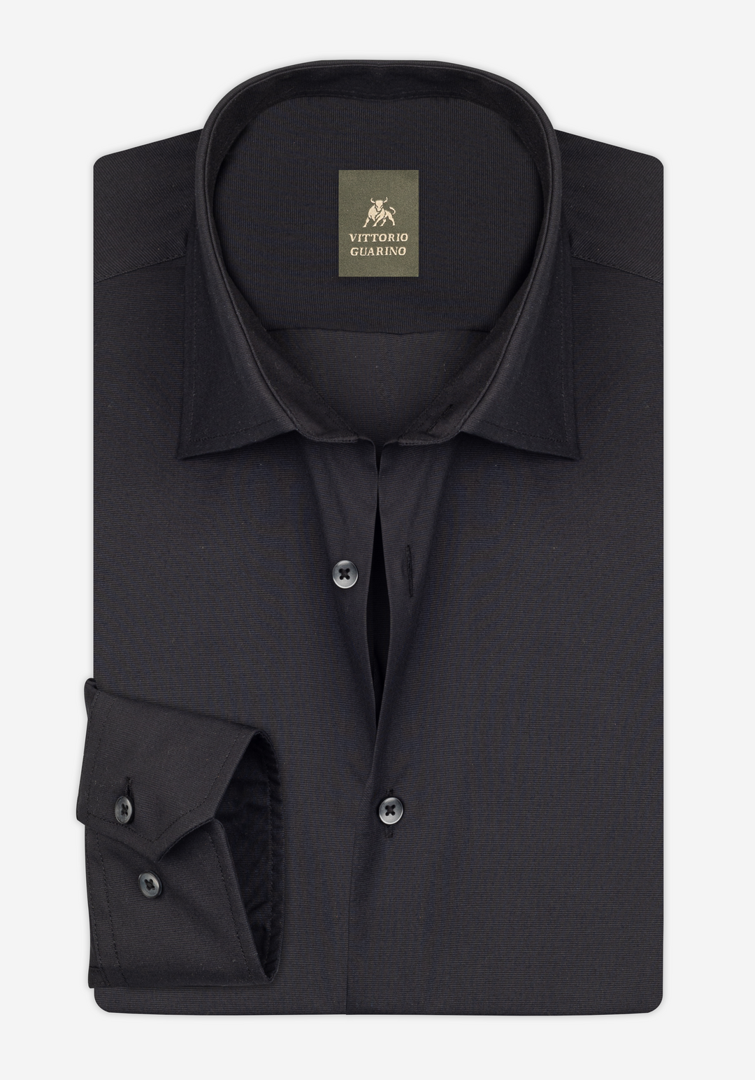 Jet Black Poplin Shirt