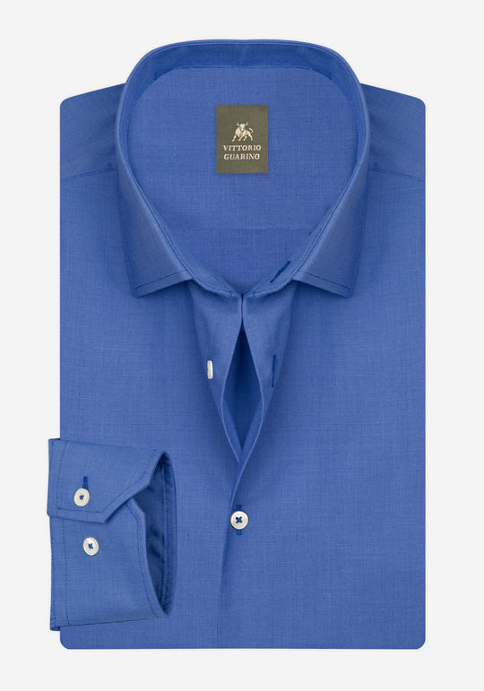 Pure Blue Poplin Shirt