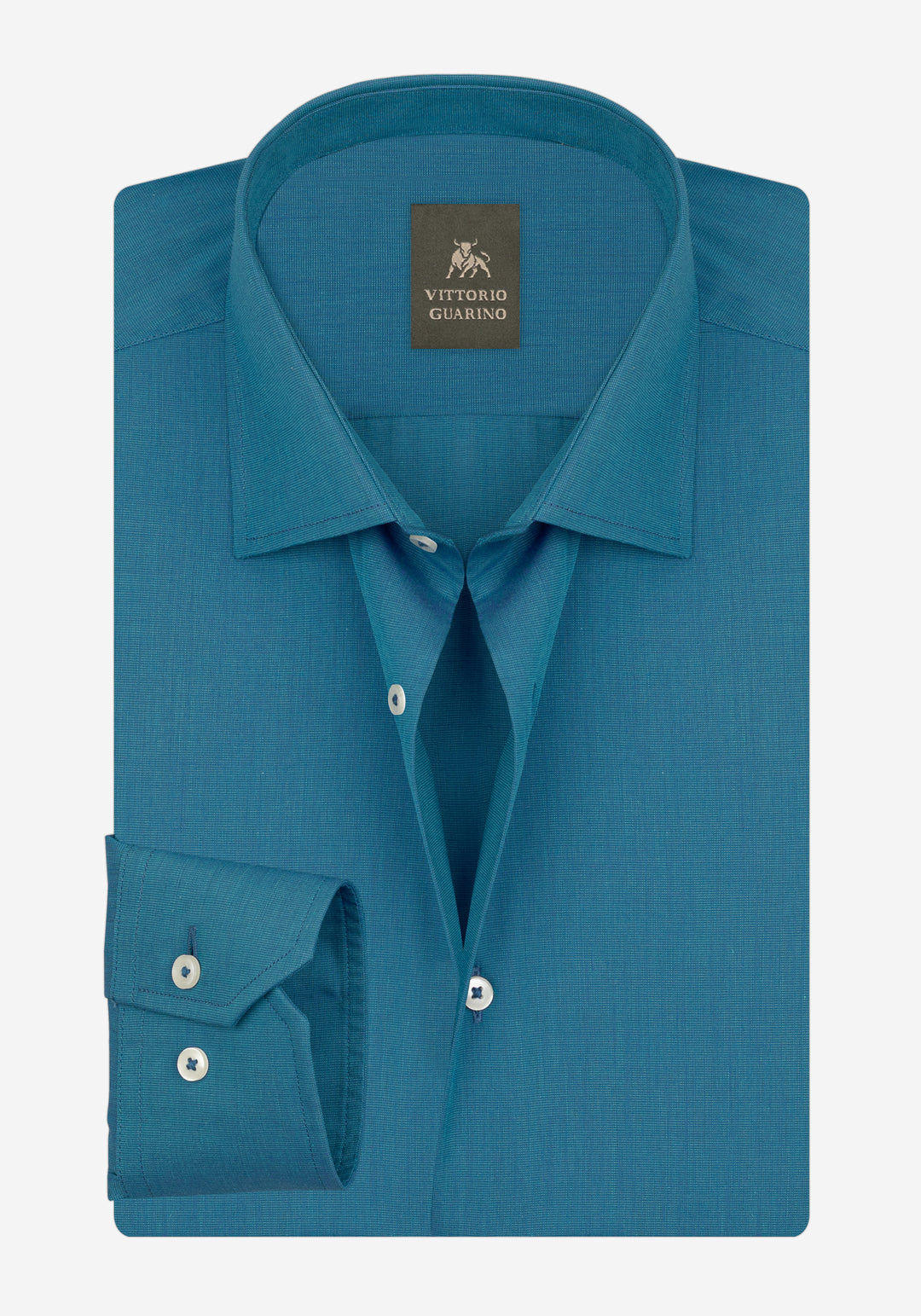 Deep Teal Poplin Shirt