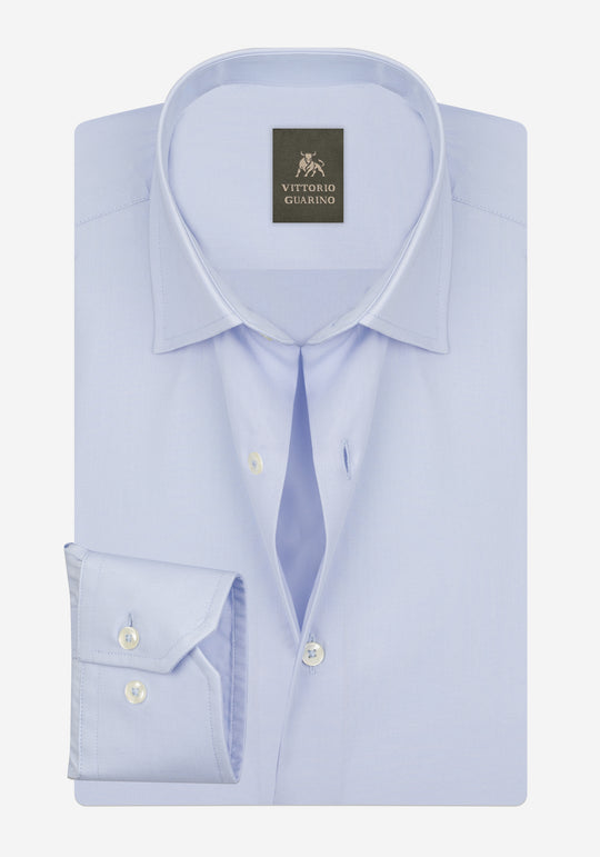 Pale Blue Poplin Shirt