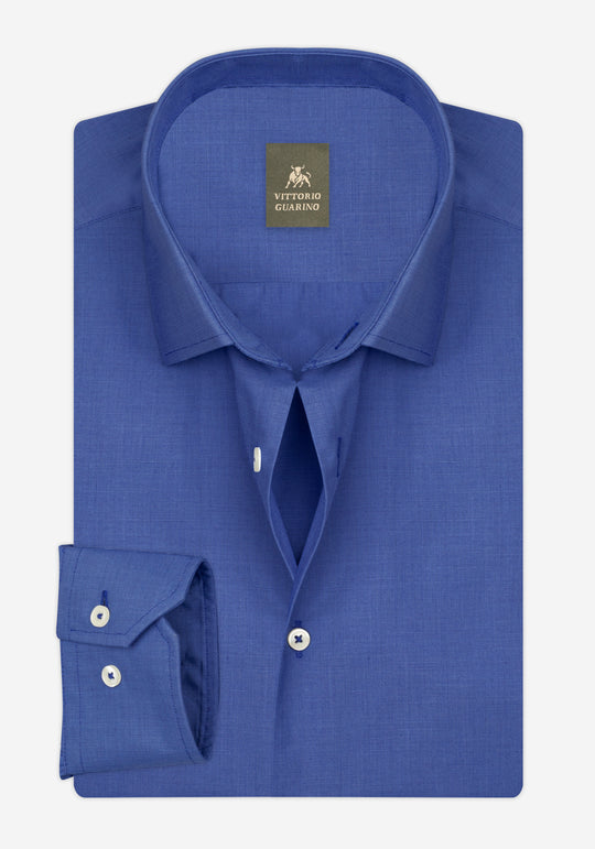Slate Blue Poplin Shirt