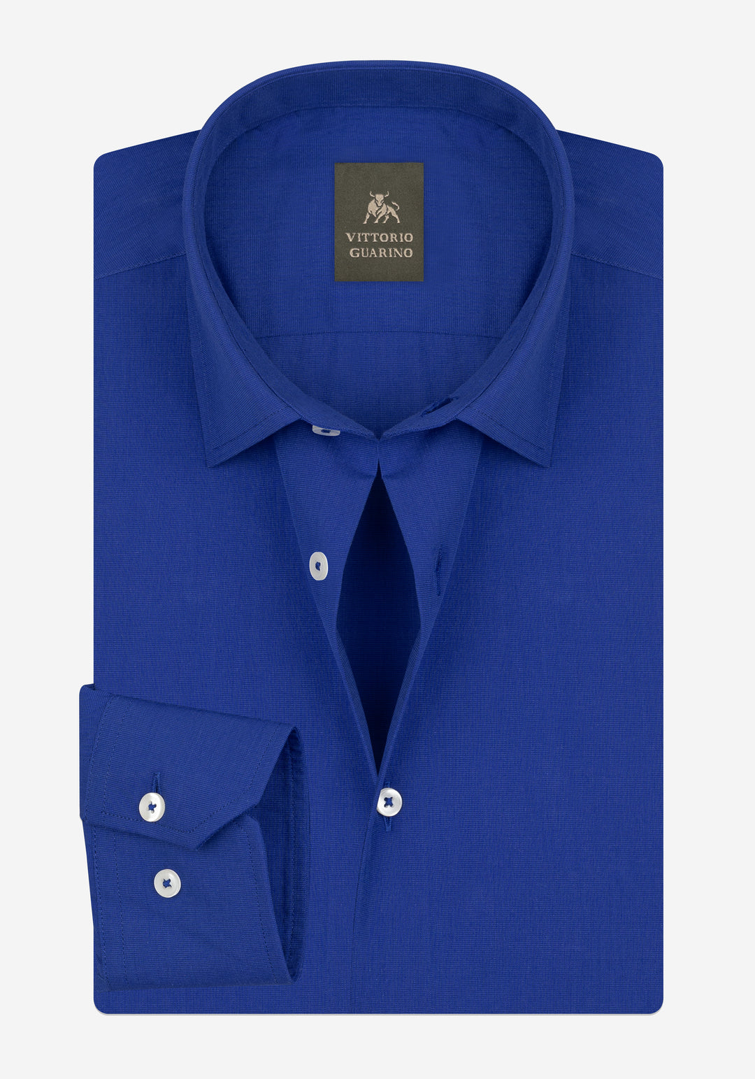 Vivid Blue Poplin Shirt