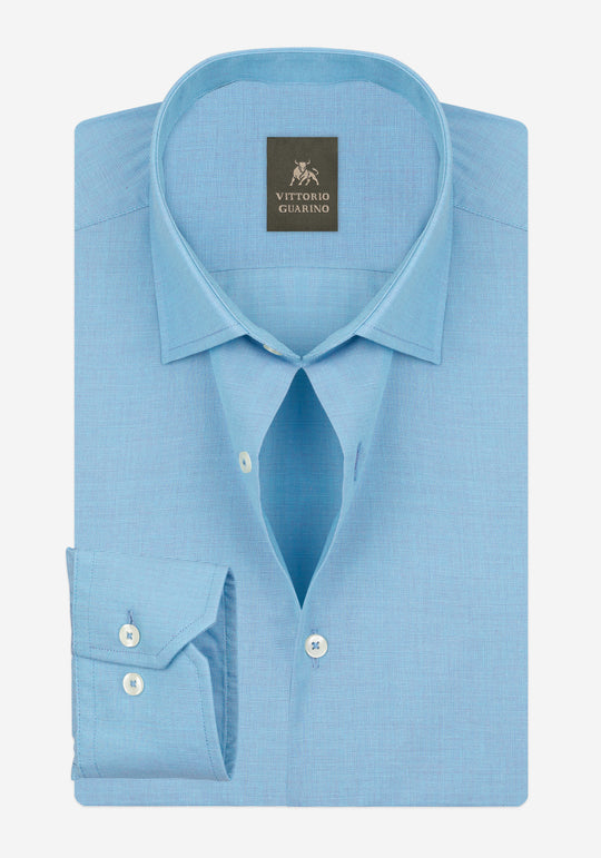 Clear Blue Poplin Shirt