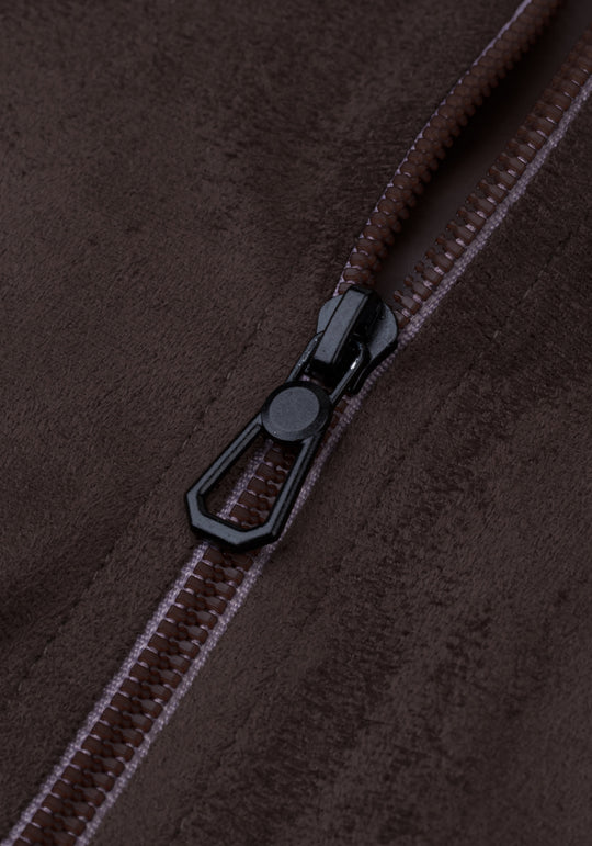 Espresso Brown Suede Jacket