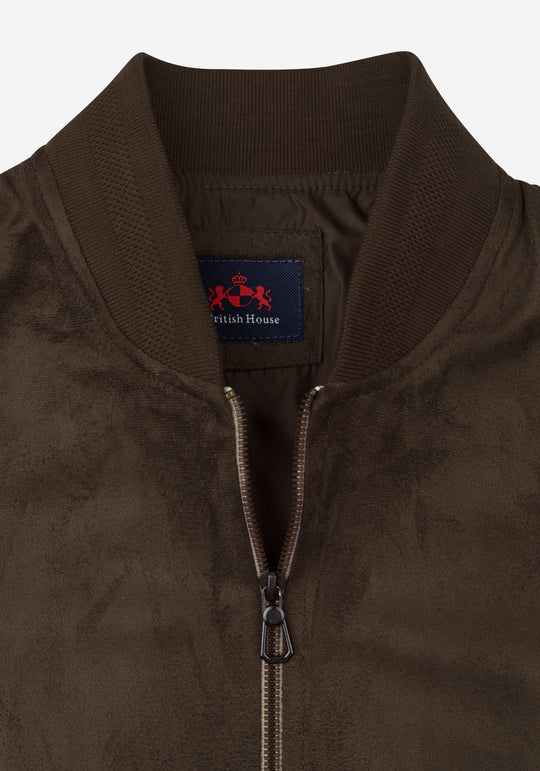 Chestnut Brown Suede Jacket