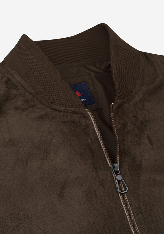 Chestnut Brown Suede Jacket