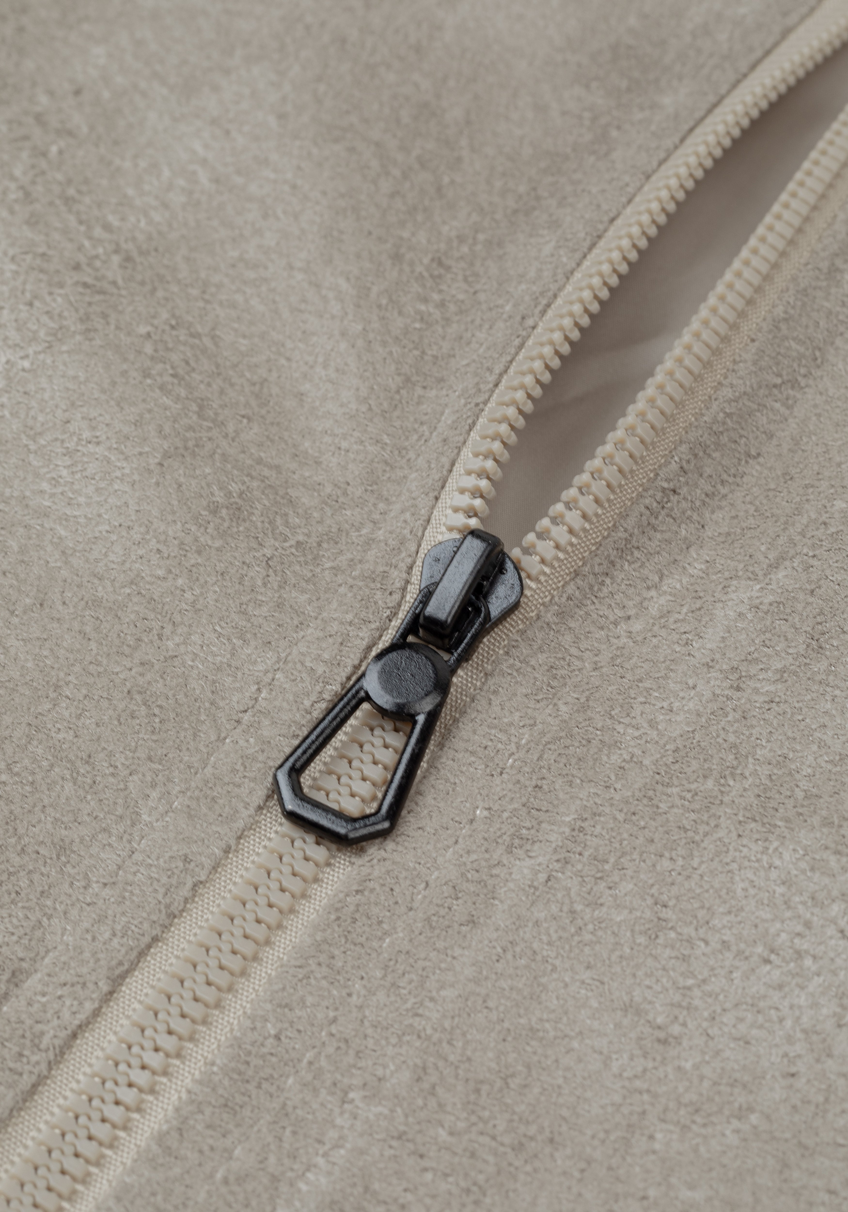 Ash Beige Suede Jacket