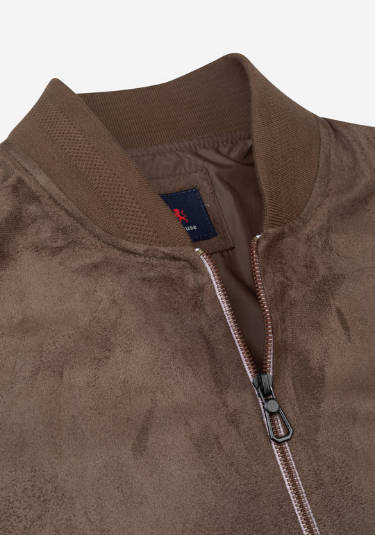 Mocha Beige Suede Jacket