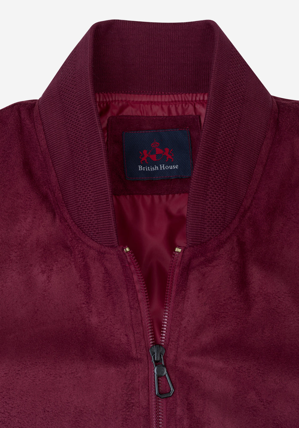 Vivid Burgundy Suede Jacket