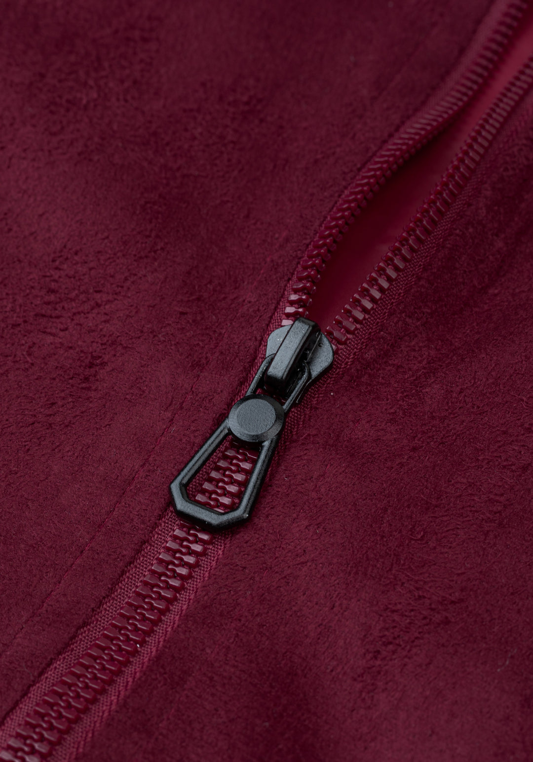 Vivid Burgundy Suede Jacket
