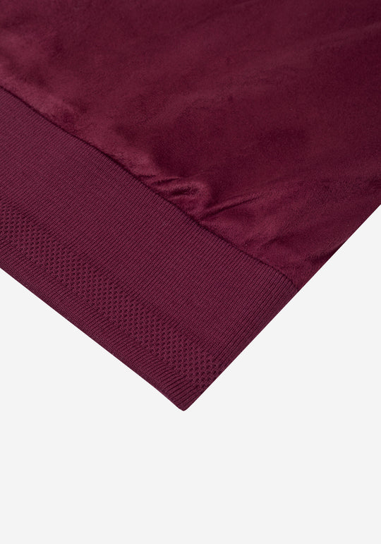 Vivid Burgundy Suede Jacket