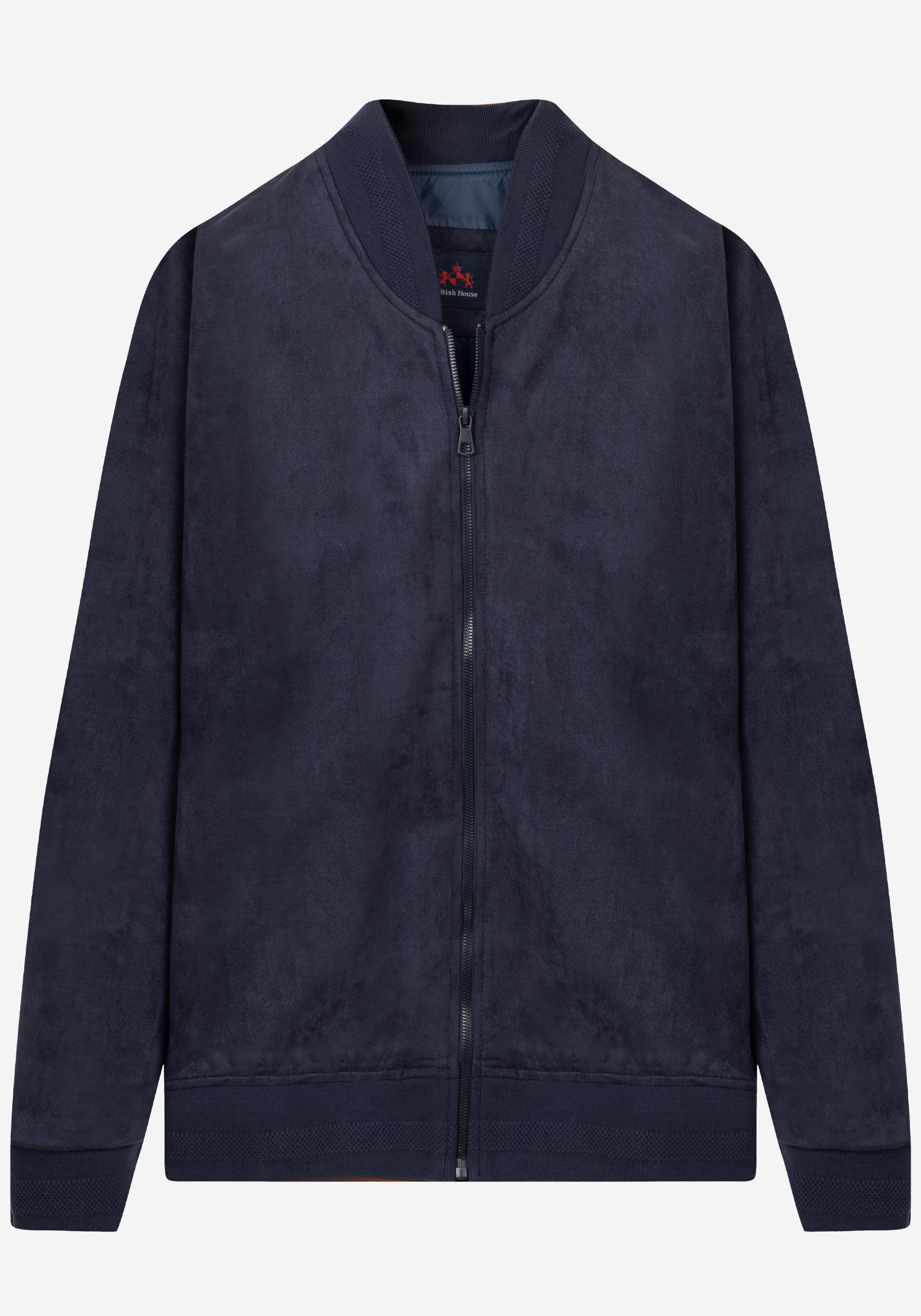 True Navy Suede Jacket