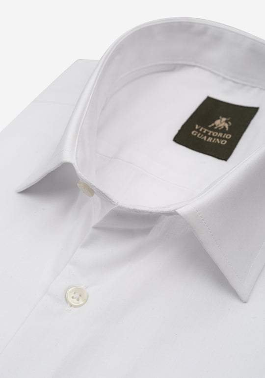 Pearl White Poplin Shirt